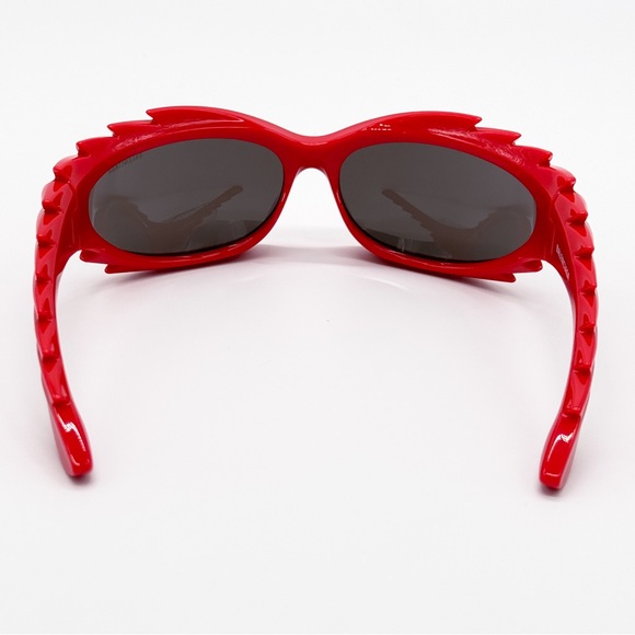 NEW BALENCIAGA BB0255S 004 RED GREY UNISEX SUNGLASSES BALENCIAGA - Picture 8 of 13